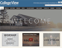 Tablet Screenshot of collegeview.org